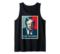 Anti-Trump Lock Him Up Fat Nixon Political Protest Poster Tank Top