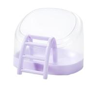 Anti-Turnover Hamster Bath Tub - Large Splash-Proof Dust Bath House Cage with Ladder - Enjoy The Ultimate Sand Bath Experience for Chinchilla