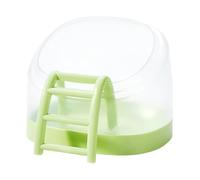 Anti-Turnover Hamster Bath Tub - Large Splash-Proof Dust Bath House Cage with Ladder - Enjoy The Ultimate Sand Bath Experience for Chinchilla