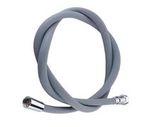 Anti-Twist Shower Hose Soft Silicone Flexible Shower Hose Anti-Winding 1.5M/2M Bathroom Shower Tube High Pressure Extension Black Shower Head Pipe Hose(Grey,150CM)
