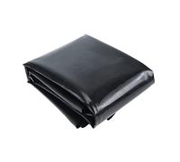 Anti-UV Fish Pond Liner Weather Resistant 0.5mm Thick Black Film Multifunctional 3x5m (9.84x16.40ft) Waterproof Garden Pond Liner for Water Features