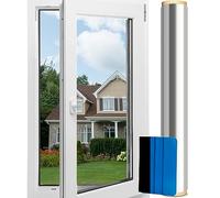 Anti-UV Heat Reflective Mirror Window Film - 45 x 200cm One Way Privacy Mirror Film for Glass Windows, Static Cling & Self-Adhesive