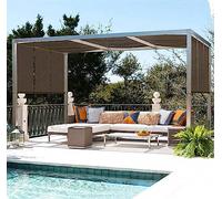 Anti-UV Shade Sail 4 x 10 ft 90% Sun Block Rectangular Canopy for Garden Balcony Pergola Greenhouse - Brown Outdoor Shading Net 6 x 6 x 6 ft