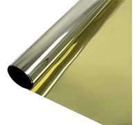 Anti-UV Window Film Self-Adhesive Mirror Effect Privacy Film Electrostatic Reflective Film for (Gold/Silver 90x1000cm) - UV Protection & Privacy Solution