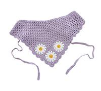 Anti-uv Women For Triangle Bandanas Turban Crochet Hair Scarf Hairband Knitted Headband Elasticity Band