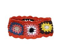 Anti-uv Women Pastoral Bandanas Turban Crochet Hair Scarf Hairband Knitted Headband Elasticity Hair Band Headwrap