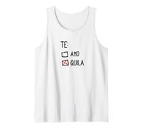 Anti Valentine Drinking Humor Love Te amo or Tequila Tank Top