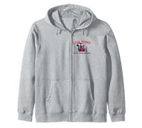 Anti Valentines Love Stinks Lets Have Drinks Sad Skunk Fun Zip Hoodie