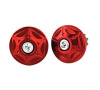 Anti-Vibration Handle Grips 2pcs Aluminum + Rubber Mix(red)