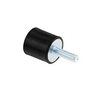 Anti Vibration Isolator， 1PCS M3 M4 M5 M6 M8 Type Anti Vibration Isolator Mounts Bobbins Tool Parts Rubber+Steel Zinc Coating shock absorbing(10x10mm M4)