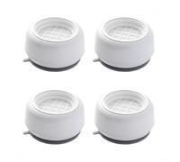 Anti Vibration Mat Washing Machine Support Heavy Machines Floor Protectors Leveling Legs Noise Reduction White Black 7x7x4cm(White)