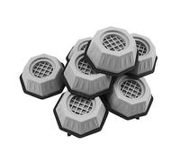 Anti Vibration Pad for Washing Machine, Washer Dryer Non Slip Shock Noise Cancelling Foot Mat, Anti Walking Stabilizer Refrigerator Support Stops Noise Moving Shaking Rubber Foot Pedestals (Set of 8)
