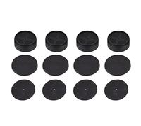 Anti Vibration Pads Black Plastic Round Antiskid Feet Pads for Washing Machine Refrigerator Table Reduce Noise and Vibration Premium Material Durable and Easy to Install Set of 4