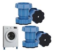 Anti Vibration Pads For Washer- 4 Pieces Height Adjustable, Non-Slip Rubber Feet, Appliance Leveling Device | For Stops Moving, Walking, Protects Floor, And Dryer Stability