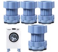 Anti Vibration Pads For Washing Machine - Convenient Washer Dryer Anti Walk Pads, 4 Piece Vibration Dampening Pedestals | Protect Floors And Reduce Noise For Home, Laundry, Family Use