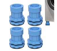 Anti Vibration Pads - Resin Fiber TPU | Shock Absorber 4 Piece Set Grey Blue Table Leg Protector Less Than 1.85" Diameter | Stabilizer for Home Appliance Furniture