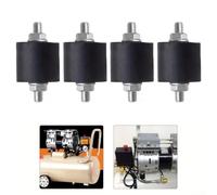 Anti Vibration Rubber Isolator Mounts with Metal Studs 4PCS M6 M8 Thread Size for Noise Reduction and Shock Absorption in Water Pumps, Motors, Compressors and Office Machines (M8)