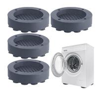 Anti Walking Washer Pedestals - 1.4 CM Shock Mat, Heavy Duty Vibration Dampers, Noise Reducing Suction Base, Stable Anti Skid Grip | Perfect For Laundry Rooms, Gym Floors, Household Dryers, Small Apar