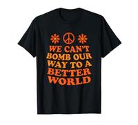 Anti War Peace Protest Better World 70s Graphic T-Shirt
