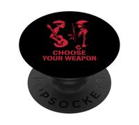 Anti War Protest Choose Weapon Statement Message Peace Day PopSockets Adhesive PopGrip