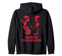 Anti War Protest Choose Weapon Statement Message Peace Day Zip Hoodie