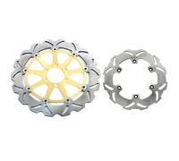 Anti-Warp Front Rear Brake Discs Rotors Disks For Aprilia MX 125 04 05 06 07 RS 125 For Replica Extrema 92 93 94 95 96 97(Gold,Wave)