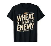 Anti Wheat Gluten Free Lifestyle Celiac Warrior Enemy No T-Shirt