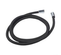 Anti-Wind Shower Hose with 4-Point Thread Interface Supporting Wide Range of Showerhead Brands and Mounting Types (Black（2）)