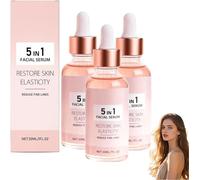 Anti-wrinkle and firming serum, a 5-in-1 anti-aging facial serum, improves skin elasticity, reduces fine lines and wrinkles, nourishes and moisturizes, and is rich in vitamins.