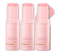 Anti Wrinkle Bounce Collagen Stick, Wrinkle Multi Balm for Lip & Eye, Pure Collagen Wand Stick, All-in-One Boosting Moisture Balm for Wrinkles & Fine Lines, Suitable for All Skin Types (3PCS)