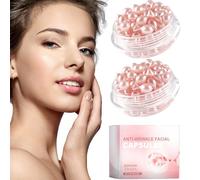 Anti-Wrinkle Face Serum Capsules for Face Skin Care, Anti Aging Facial Oil Capsules for Skin Barrier Repair, Boost Elasticity, Revive Collagen,Smooth, Hydrating & Firming (2Box)