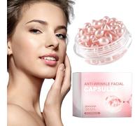 Anti-Wrinkle Face Serum Capsules for Face Skin Care, Anti Aging Facial Oil Capsules for Skin Barrier Repair, Boost Elasticity, Revive Collagen,Smooth, Hydrating & Firming (1Box)