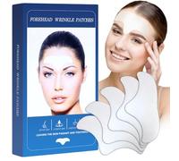 Anti-Wrinkle Forehead Plasters, Pack of 12 - Anti-Wrinkle Face Plasters with Aloe, Collagen and Vitamin E, Wrinkle Face Band, Treatment of Forehead Wrinkles for Smoothing and