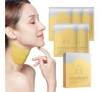 Anti-Wrinkle Neck Mask, Neck Mask with Peptides & Hyaluronic Acid, Wrinkle Patches on the Neck, Mask Against Wrinkles & for Tightening, Non-Slip Fit for Women and Men, Pack of 5