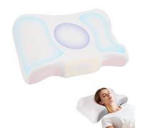 Anti Wrinkle Pillow Beauty Pillows Memory Foam Pillows for Back Stomach and Side Sleeper Supportive the Head and Neck Ergonomic Cervical Pillow for Neck and Shoulder Pain Anti Wrinkle with Cool Soft