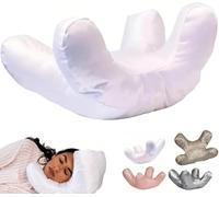 Anti Wrinkle Pillow + Pillowcase, Flawless Face Beauty Pillow for Side Sleeper Anti Wrinkle, Back Sleeping, Face Pillows for Wrinkles Anti Aging, 2025 New Facedown Pillows (White)