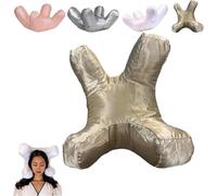 Anti Wrinkle Pillow, Side Sleeper Pillow with Memory Foam Neck Support, Ergonomic Beauty Rest Face for Wrinkles and Comfortable Sleeping(E)