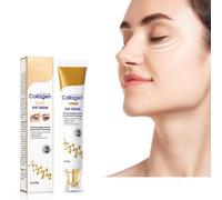 Anti-Wrinkle Power Firming Eye Cream Reduce Crow's Feet,Lines,Wrinkles, Powerful Under Eye Cream Revitalise Eye Area,Brightening Eye Treatment For Dark Circles (Yellow, Normal)
