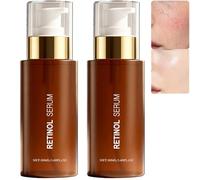 Anti-Wrinkle Retinol Serum for Face, Anti-Aging Firming Lifting Essence, Deep Hydration to Smooth Fine Lines, Wrinkles, Collagen Boost, Lasting Moisture to Keep Skin from Drying (2Pcs)