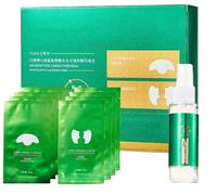 Anti-Wrinkle Soluble Hexapeptide Collagen Filler Serum,Peptide Firming Filling Sticker for Cheeks & Forehead,Collagen Film & Mist Kit,Forehead Patch Spray