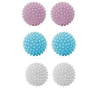 Anti-Wrinkle Tumble Dryer Balls, 6 Pieces, Reusable, Anti-Static Fast Drying, Anti-Winding, Soft Laundry and Wrinkle Free