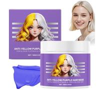 Anti-Yellowing Purple Hair Mask,Purple Keratin Hair Mask,Power Purpl Hair Mak, Deep Conditioning for Hair, Hydrates & Restores Softness (1 Pc)