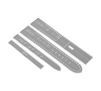 antianzhizhuang 4pcs/set Transparent Acrylic Watch Strap Band Stencil Template Mold DIY Leather Clay