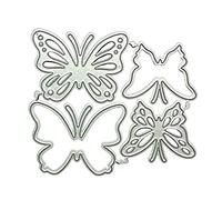 antianzhizhuang For Butterfly Die Cut Template Carbon Steel Embossing Script Die Stencils Combination Embossing Puzzle Butterfly Die Cutter For Paper Crafts Card Making
