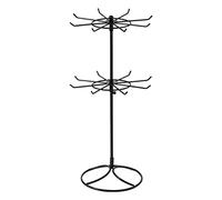 antianzhizhuang Rotating Iron 2-Tier Revolving Stand Rack Jewelry Display Hanger Counter Top Spinner Rack For Retail Bracelet Organizer Jewelry Display Stand