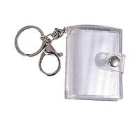 antianzhizhuang Small Photo Album Keyring 16 Pockets 2 Inch ID Pictures Card Photo Album