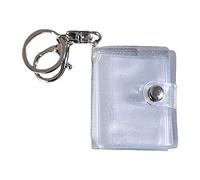 antianzhizhuang Small Photo Album Keyring 16 Pockets 2 Inch ID Pictures Card Photo Album