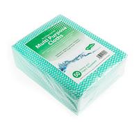 Antibacterial Cloths Green - Case of 500 - Multipurpose Colour Coded J Cloths