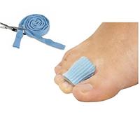 Antibacterial Digital Gel Caps | Large - Men's | Prevent Corns, Bunions, Toe Friction | Toe Protectors for Blisters | Silipos Brand