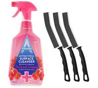 Antibacterial Multi Surface Cleaner Spray Kitchen Bathroom Cleaner White Lilies With Cleaning Brushes